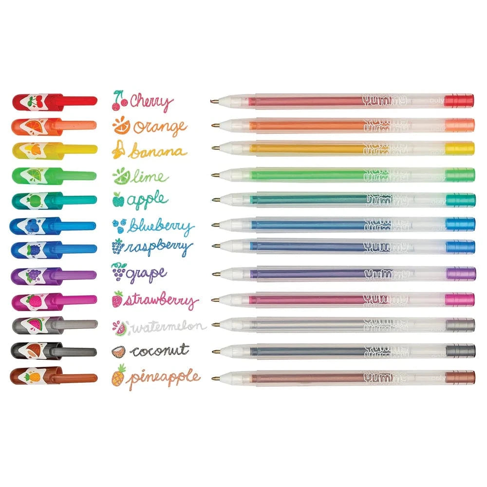 OOLY Art Supplies Yummy Yummy Scented Colored Glitter Gel Pens
