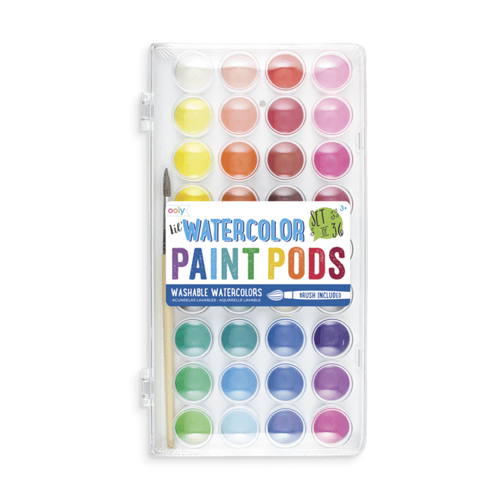 OOLY Paint Lil' Watercolor Paint Pods - 36 Pc Set | OOLY