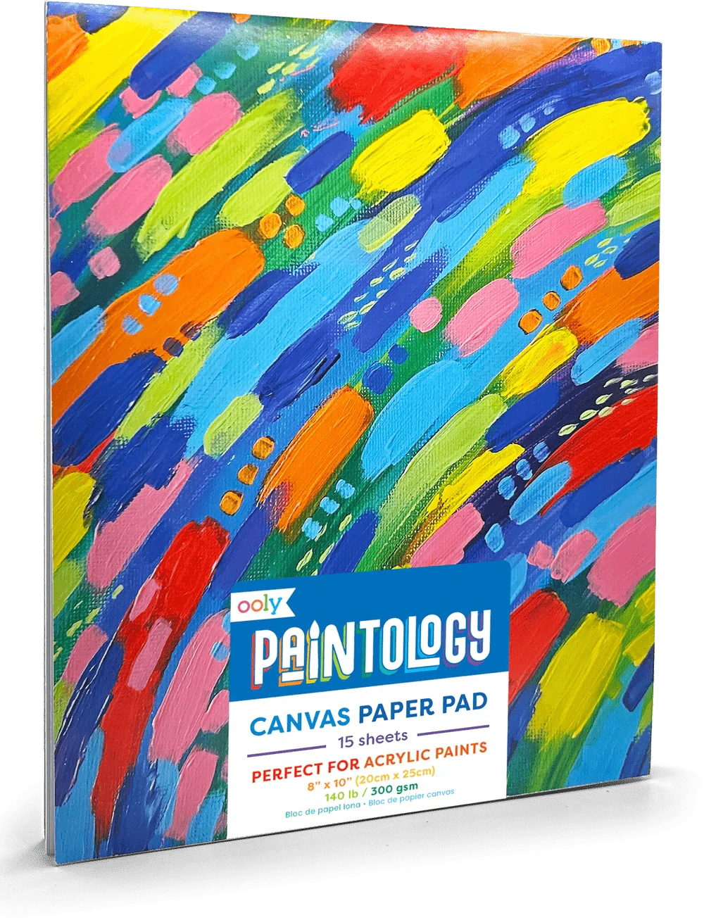 OOLY Paper Paintology Canvas Paper Pad - 15 Sheets