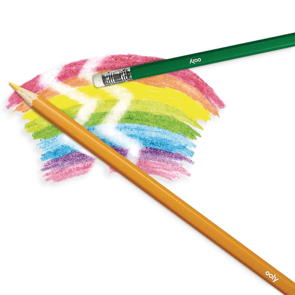 OOLY Paper Un-Mistakeables! Erasable Colored Pencils - Set of 12