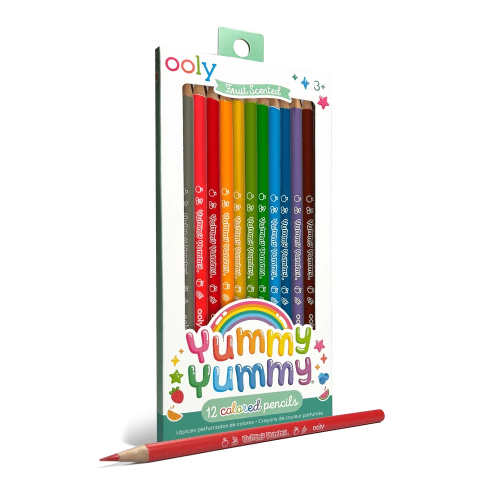 OOLY Paper Yummy Yummy Fruit Scented Colored Pencils - Set of 12