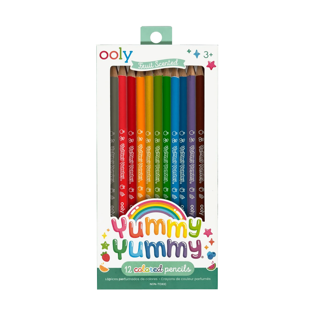 OOLY Paper Yummy Yummy Fruit Scented Colored Pencils - Set of 12