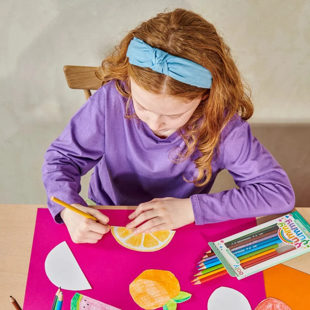 OOLY Paper Yummy Yummy Fruit Scented Colored Pencils - Set of 12