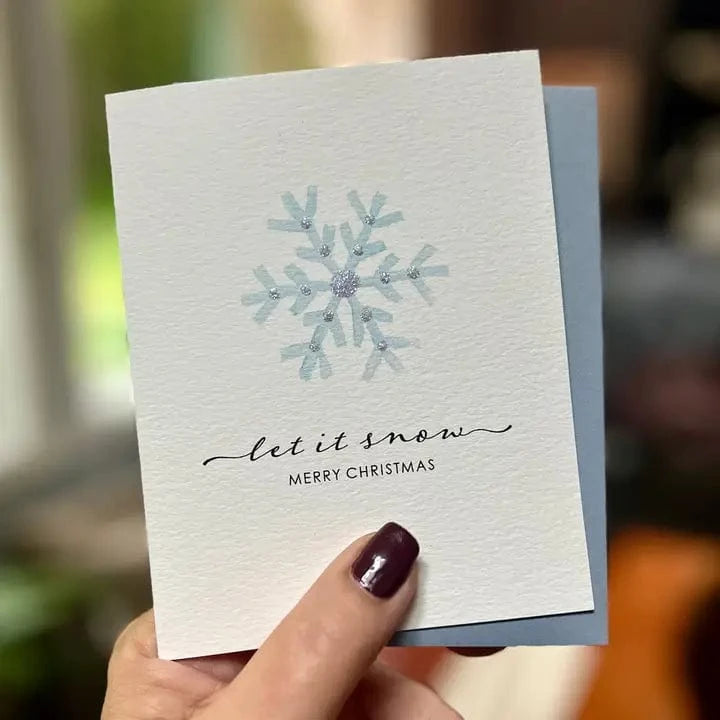 Originals Paper Art Holiday Carved Snowflake "Let it Snow" Boxed Notecards