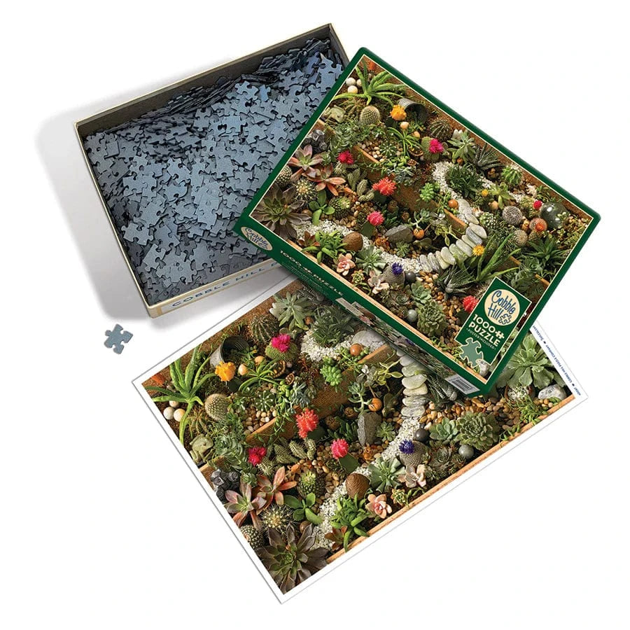 Outset Media Puzzles Succulent Garden Puzzle - 1000 Piece | Cobble Hill