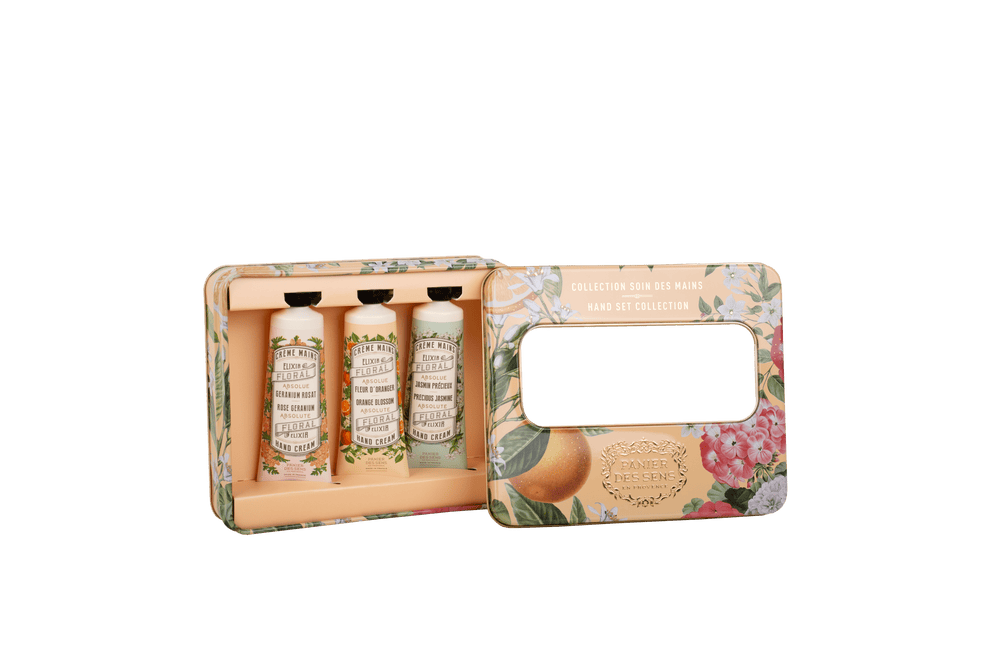 PANIER DES SENS Lotion Absolutes Tin Box - 3 Hand Creams Gift Set