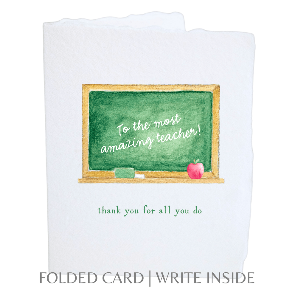 Paper Baristas Card Amazing Teacher Appreciation | Eco-Friendly Greeting Card