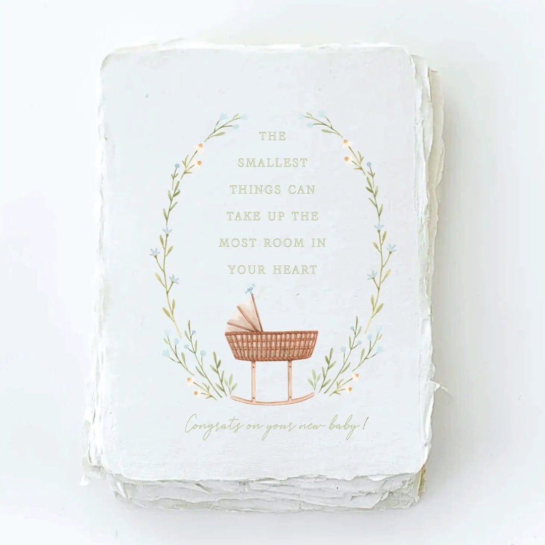 Paper Baristas Card Congrats on Your New Baby - Bassinet A2 Greeting Card