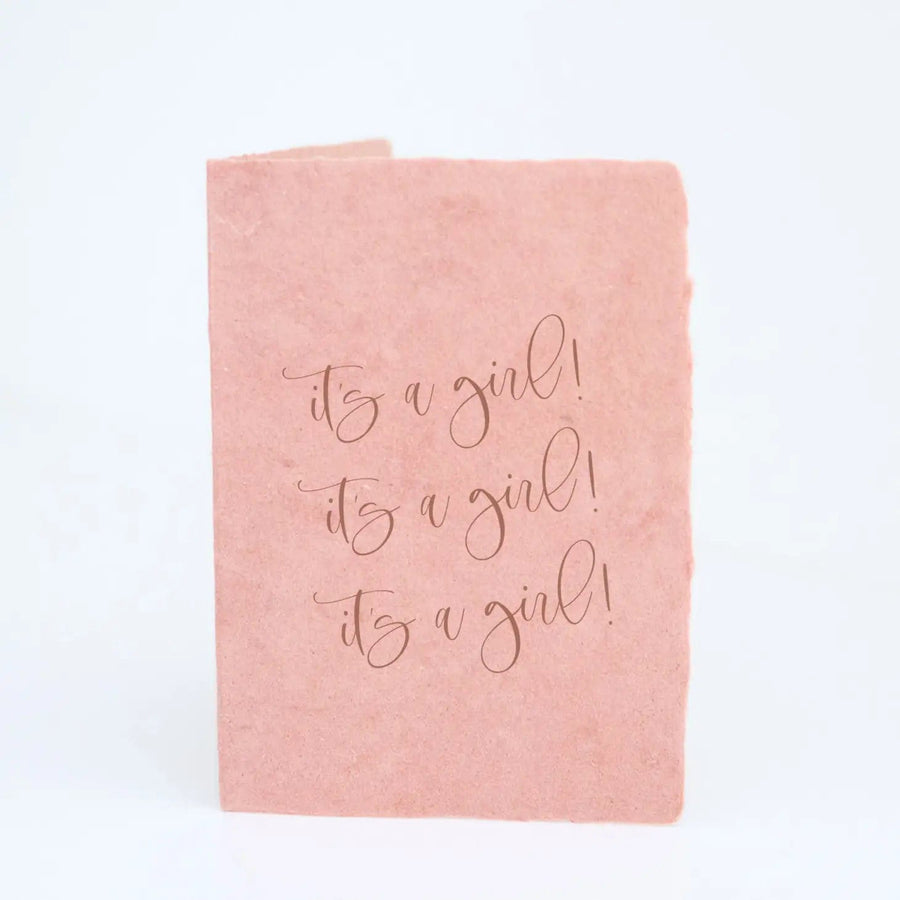 Paper Baristas Card It's A Girl! Baby Shower A2 Greeting Card