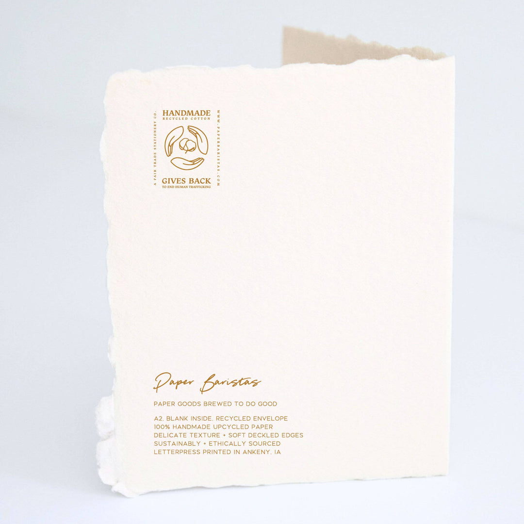 Paper Baristas Card Tiny Miracle | Eco-Friendly Baby Shower Greeting Card