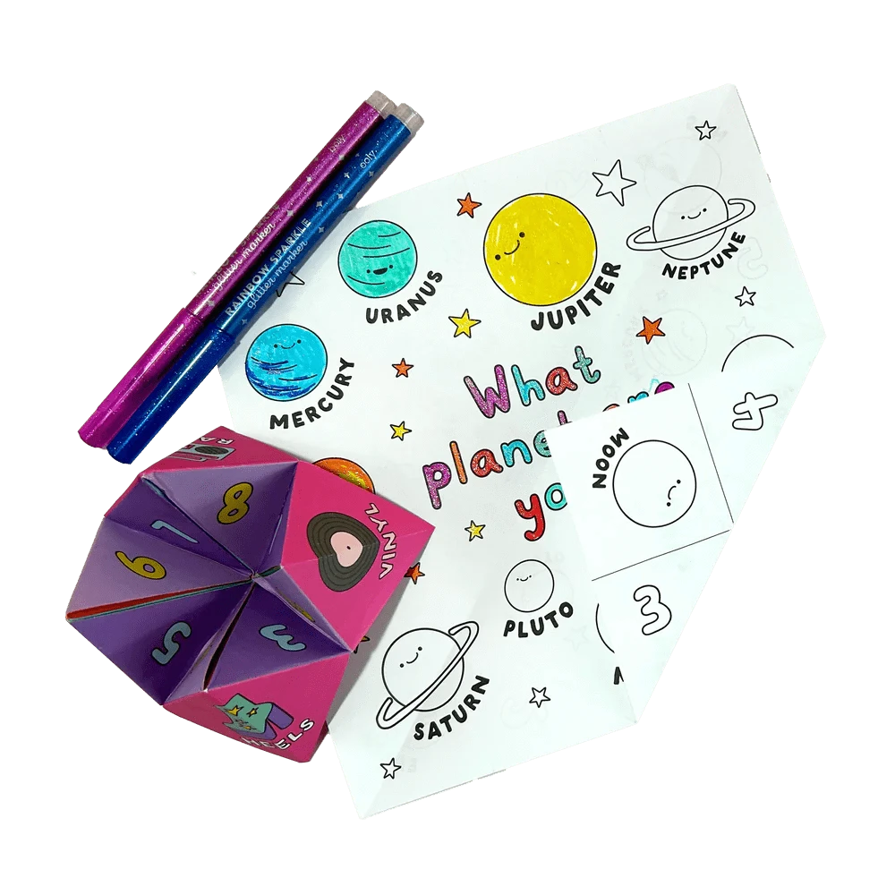 Paper Luxe Baby DIY Fortune Tellers Activity Kit