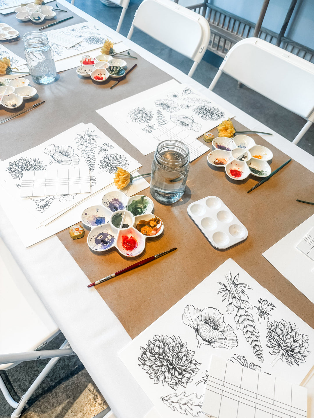 Paper Luxe Workshop Watercolor Florals Workshop - Friday, 5/10/24