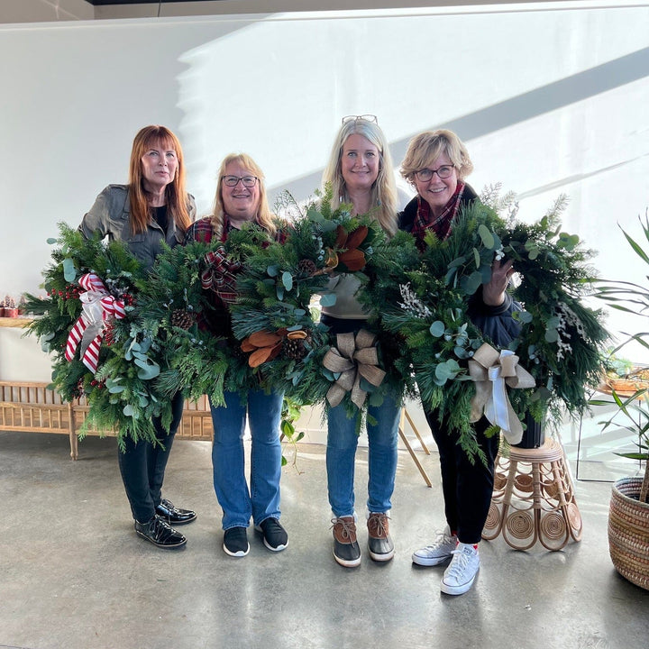 Paper Luxe Workshop Wreath Making Workshop in Gig Harbor - Sunday, 12/3/23
