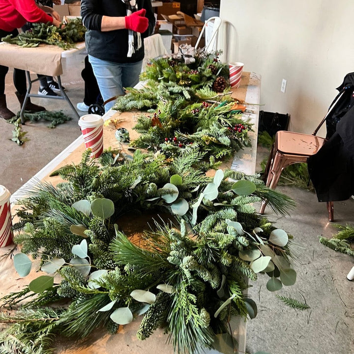 Paper Luxe Workshop Wreath Making Workshop in Gig Harbor - Sunday, 12/3/23