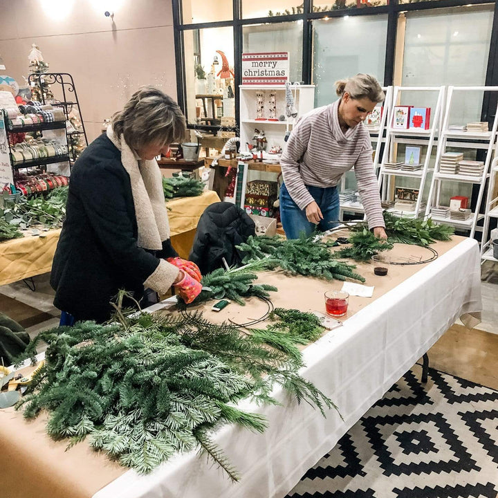 Paper Luxe Workshop Wreath Making Workshop in Gig Harbor - Sunday, 12/3/23