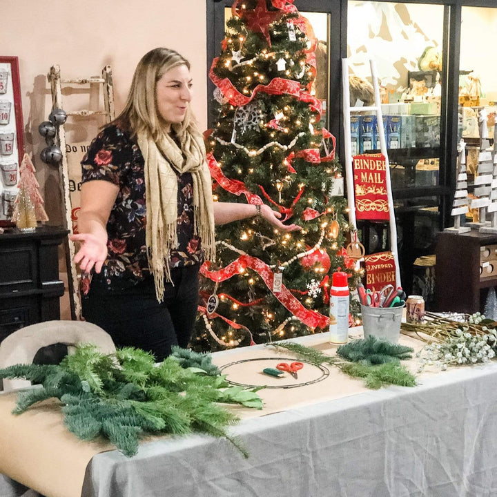Paper Luxe Workshop Wreath Making Workshop in Gig Harbor - Sunday, 12/3/23
