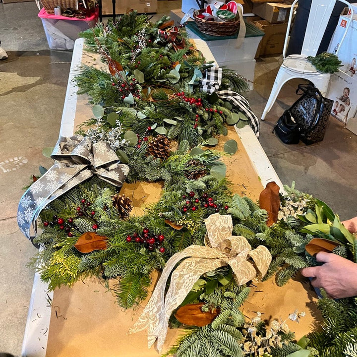Paper Luxe Workshop Wreath Making Workshop in Gig Harbor - Sunday, 12/3/23