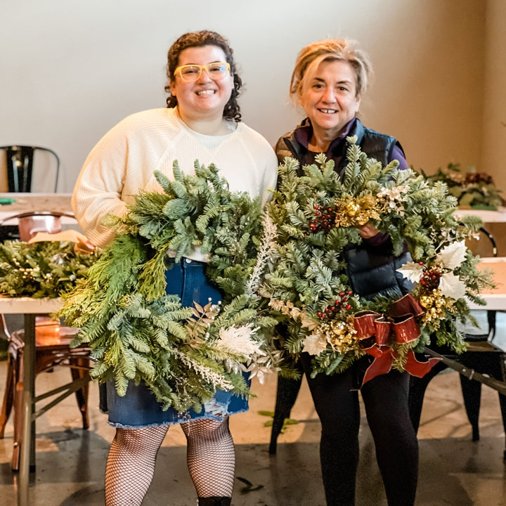 Paper Luxe Workshop Wreath Making Workshop in Gig Harbor - Sunday, 12/3/23