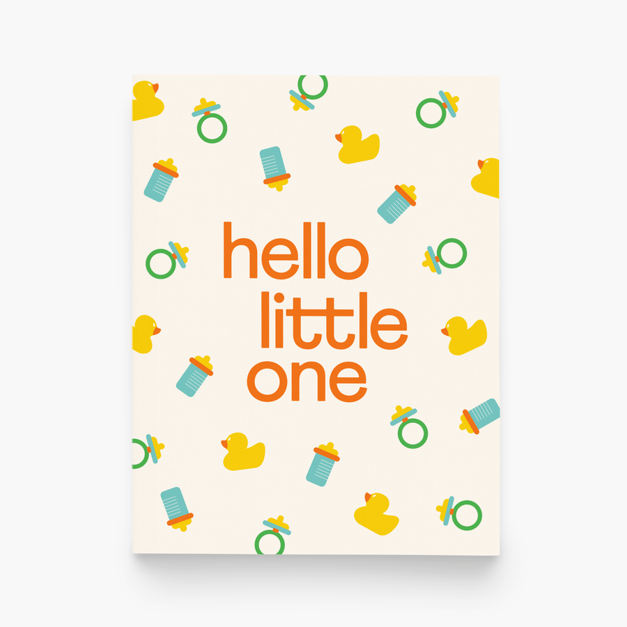 paper&stuff Card Hello Little One New Baby Greeting Card