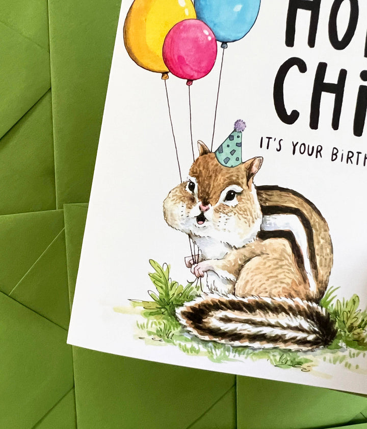 Paper Wilderness Card Holy Chip Chipmunk Birthday Card