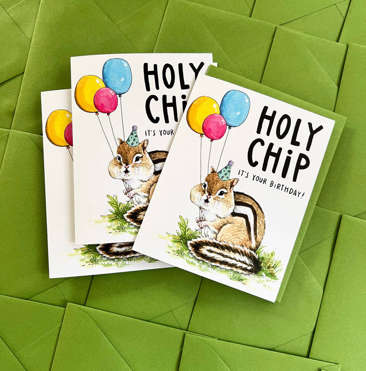 Paper Wilderness Card Holy Chip Chipmunk Birthday Card