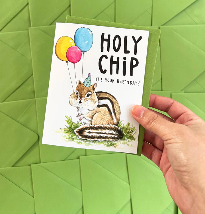 Paper Wilderness Card Holy Chip Chipmunk Birthday Card