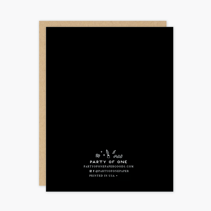 Party of One Card Birthday Disturbing Clown