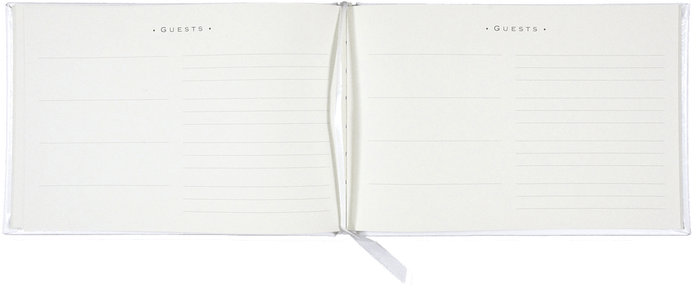 Peter Pauper Press Guest Book White Leather Guest Book