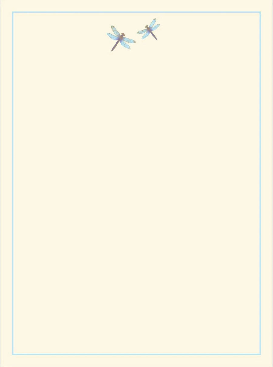 Peter Pauper Press Paper Blue Dragonfly Stationery Set