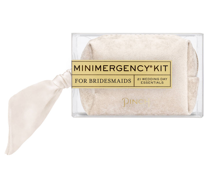 Pinch Provisions Activity Kit Velvet Minimergency Kits for Bridesmaids: Ivory
