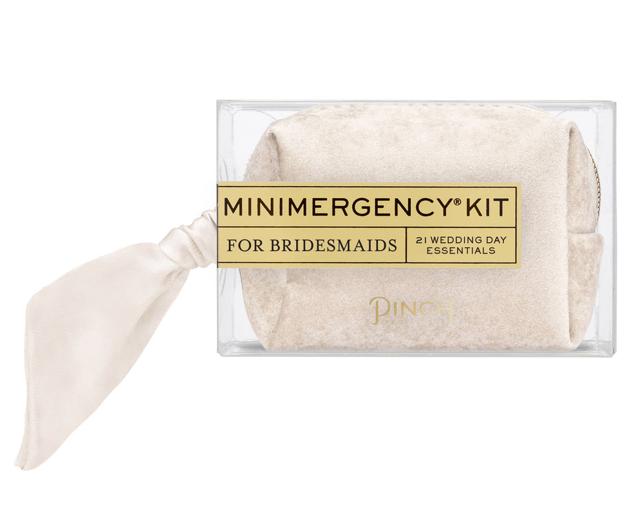 Pinch Provisions Activity Kit Velvet Minimergency Kits for Bridesmaids: Ivory