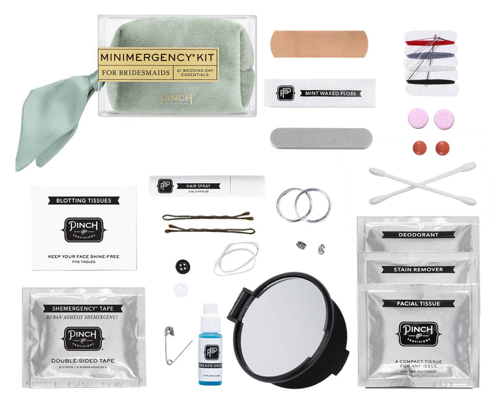 Pinch Provisions Activity Kit Velvet Minimergency Kits for Bridesmaids: Ivory