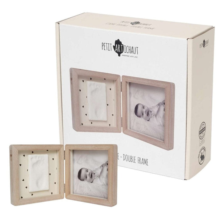 PJM Distribution Baby Double Frame - Pretty Hearts | Petit Artichaut