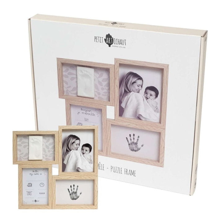 PJM Distribution Baby Puzzle Frame - Ivy Grey | Petit Artichaut