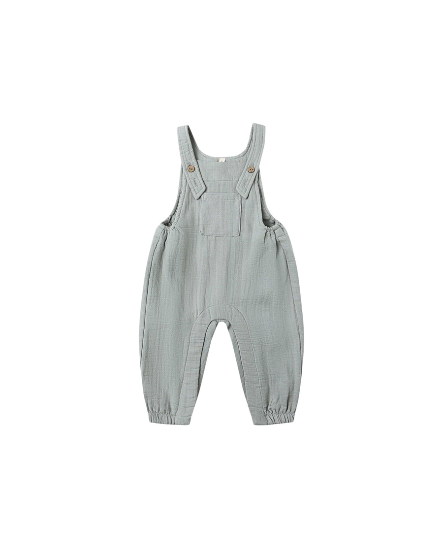 Quincy Mae Baby Baby Overall - Steel Blue