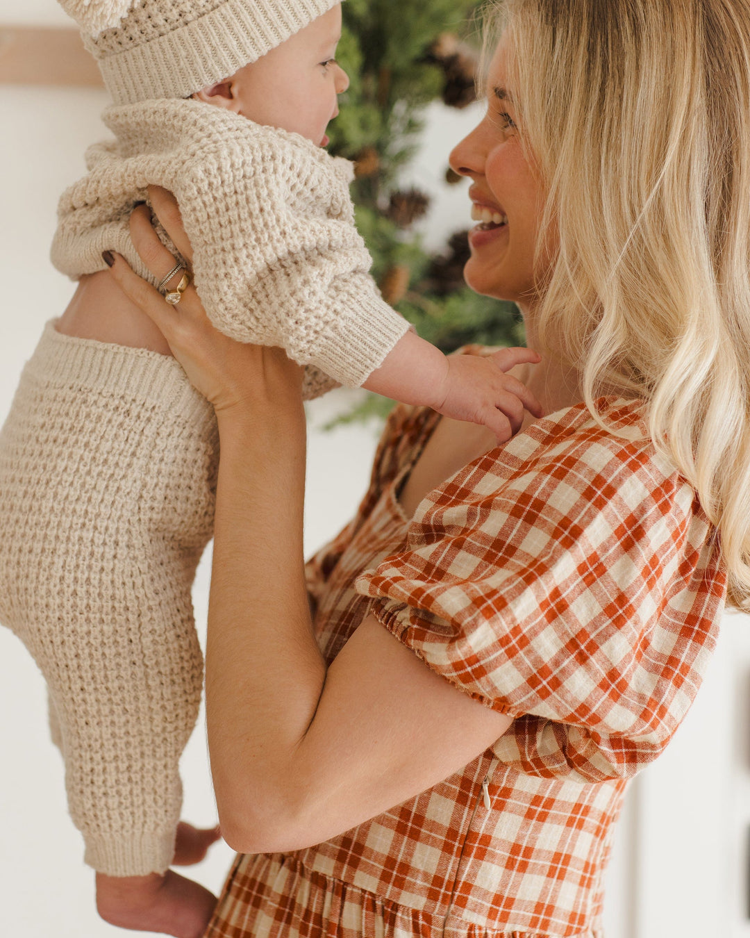 Quincy Mae Baby Chunky Knit Pant - Natural