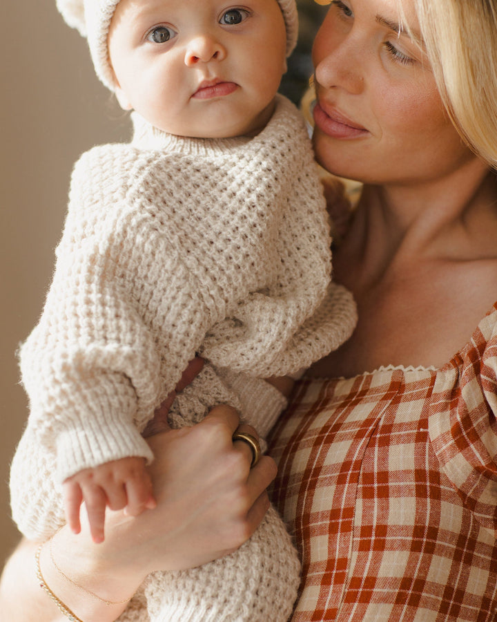 Quincy Mae Baby Chunky Knit Sweater - Natural