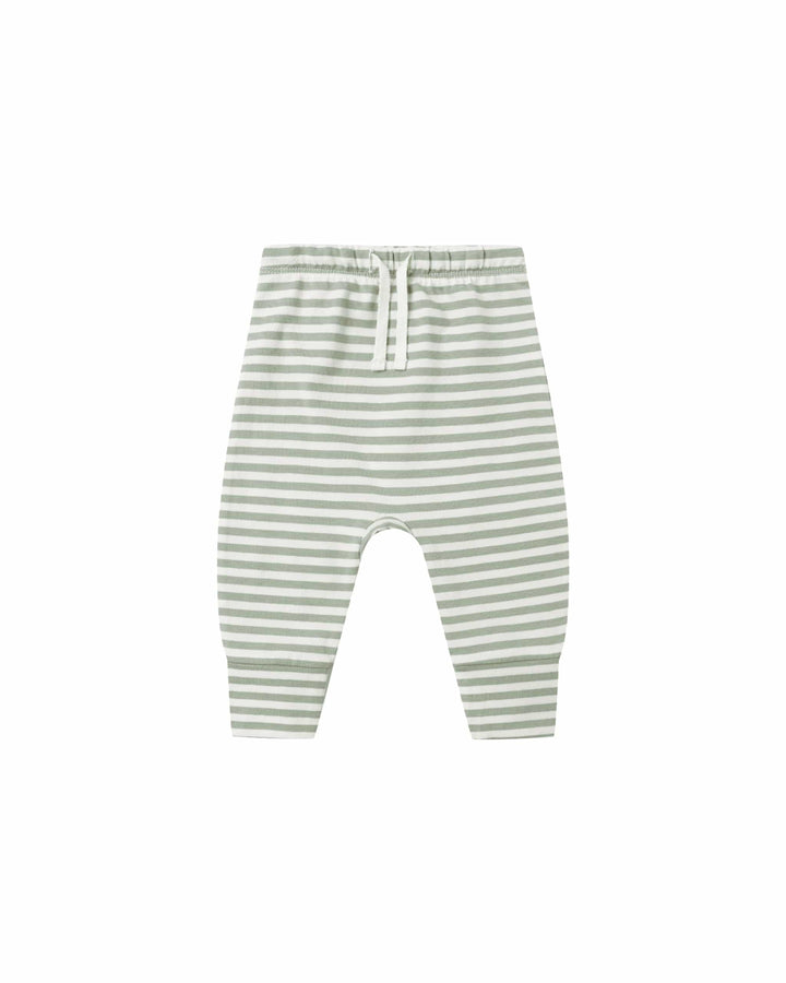 Quincy Mae Baby Drawstring Pant - Fern Stripe