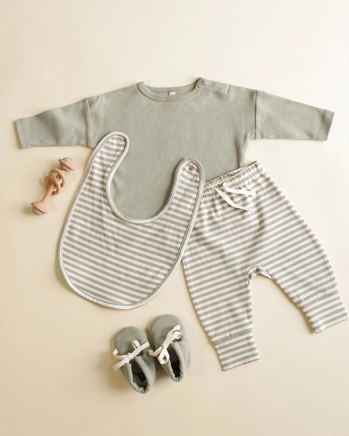 Quincy Mae Baby Drawstring Pant - Fern Stripe