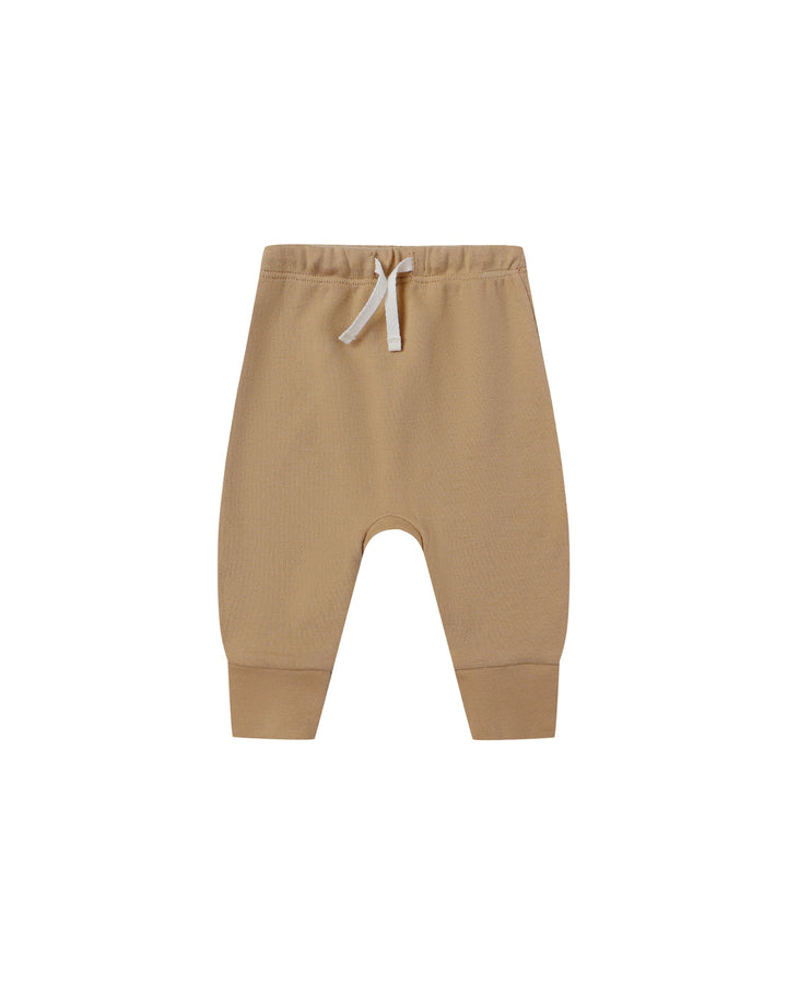 Quincy Mae Baby Drawstring Pant - Gold