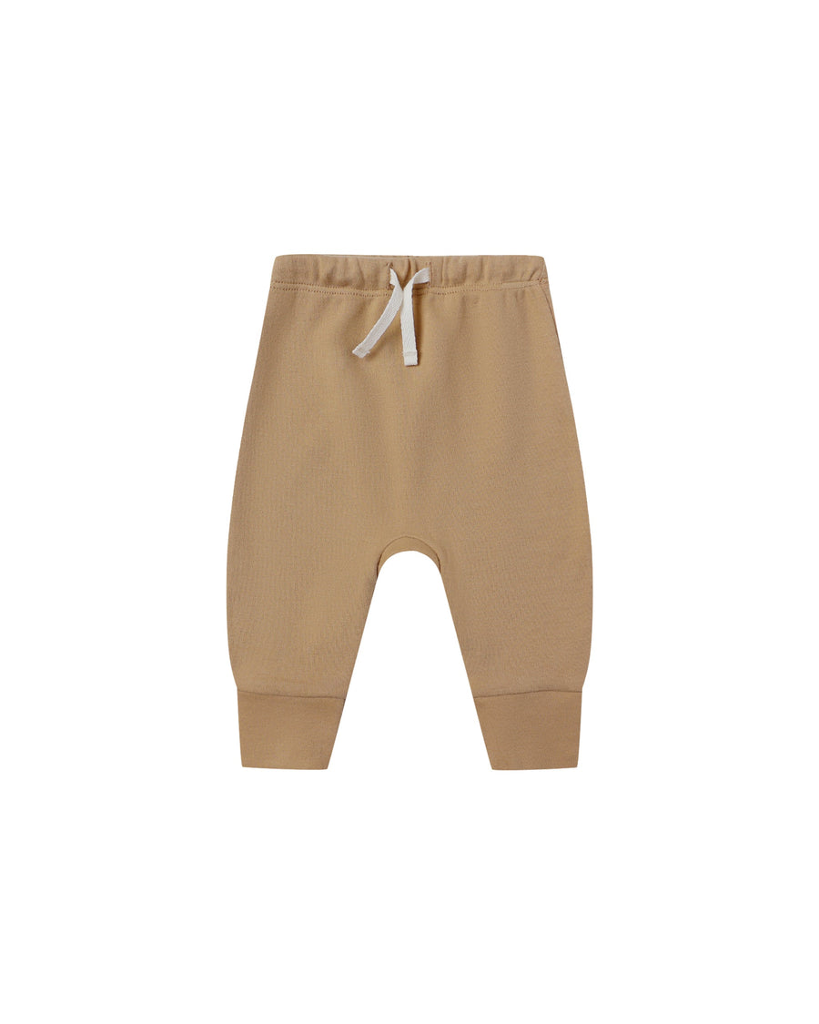 Quincy Mae Baby Drawstring Pant - Gold