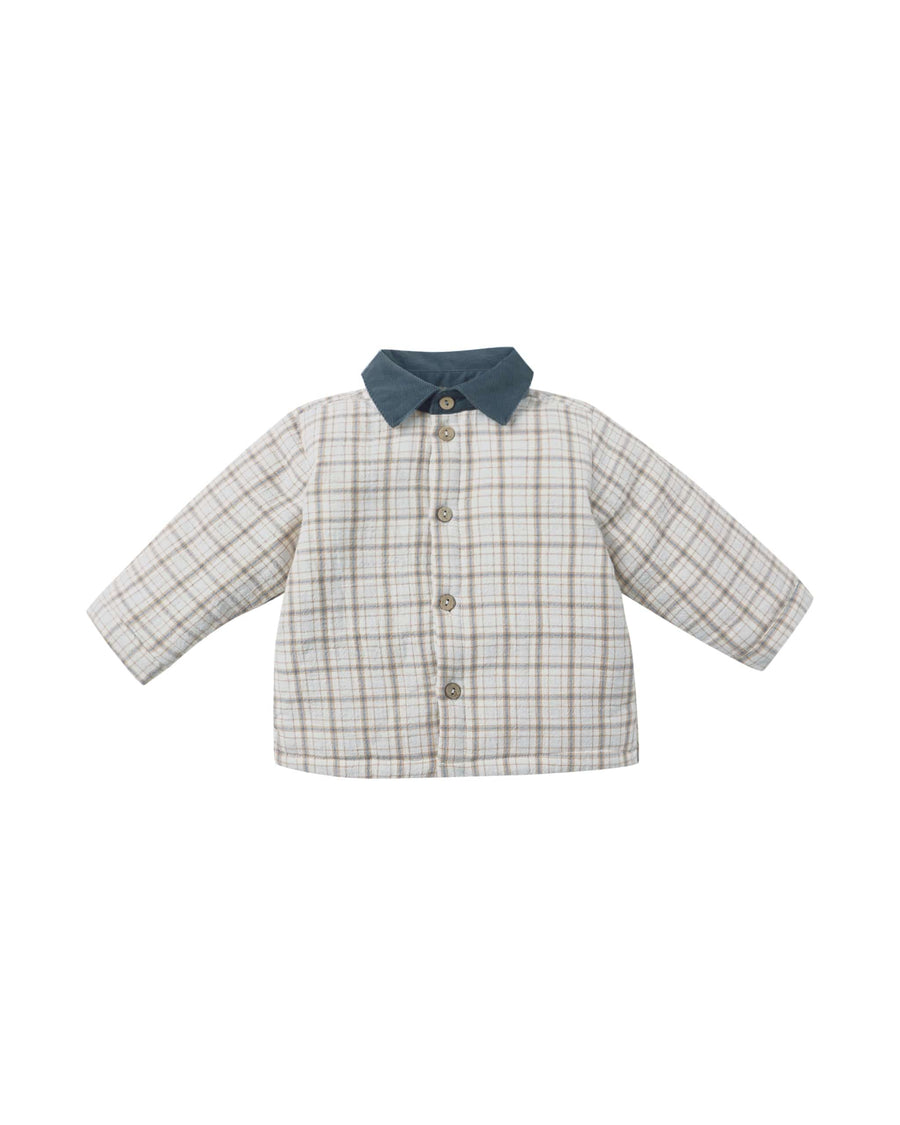 Quincy Mae Baby Ford Jacket - Blue Plaid