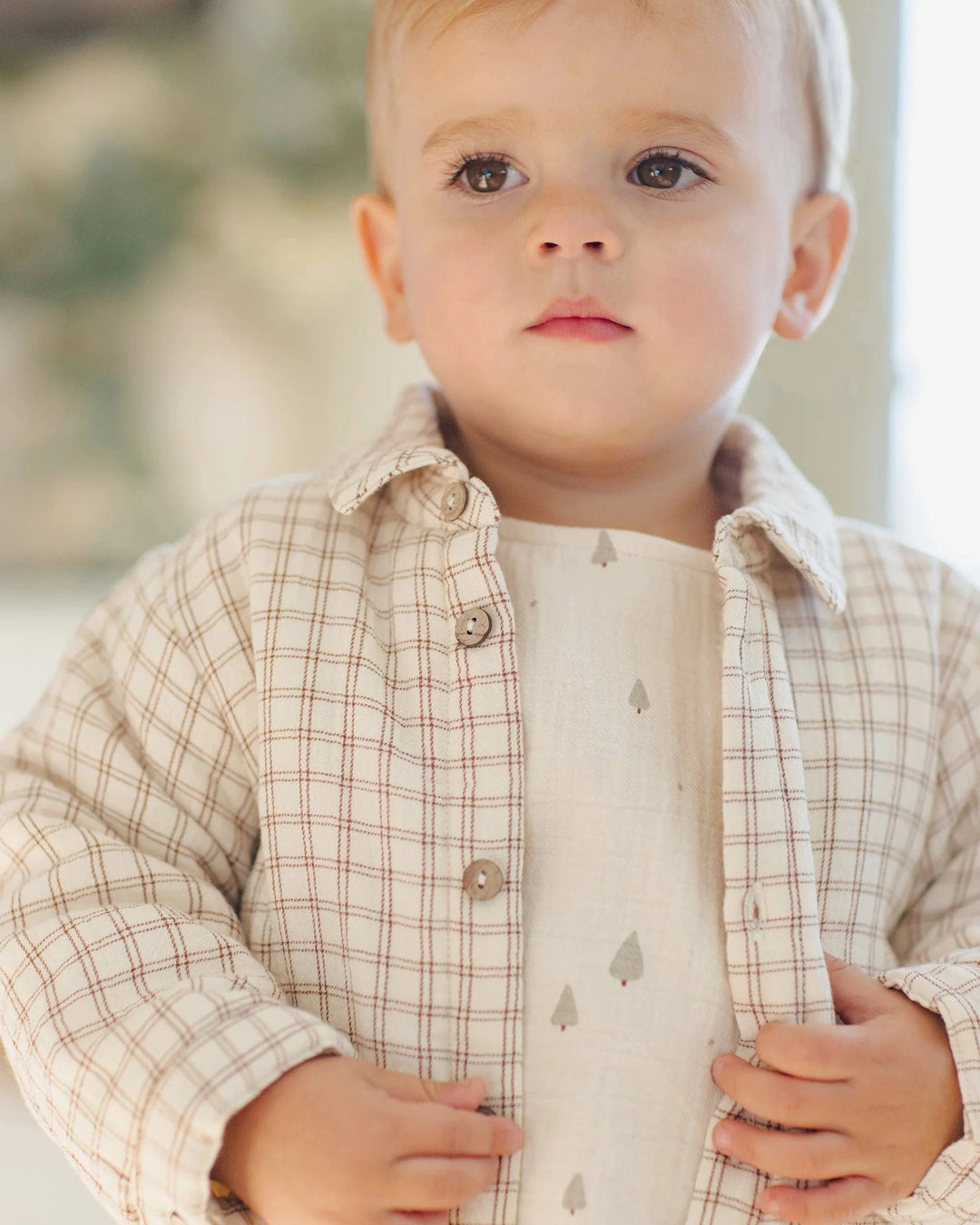 Quincy Mae Baby Ford Jacket - Cedar Check