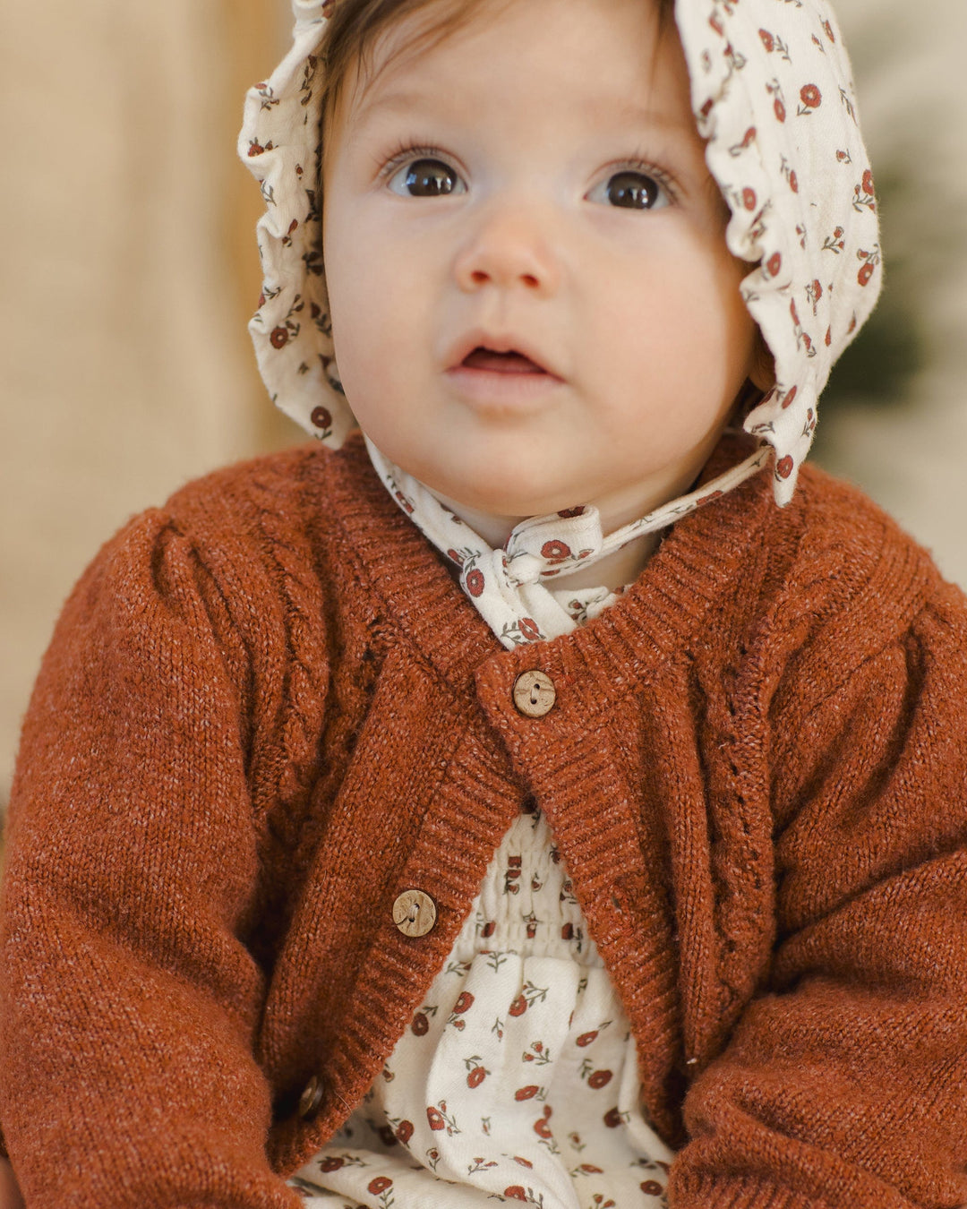 Quincy Mae Baby Holly Cardigan - Cranberry