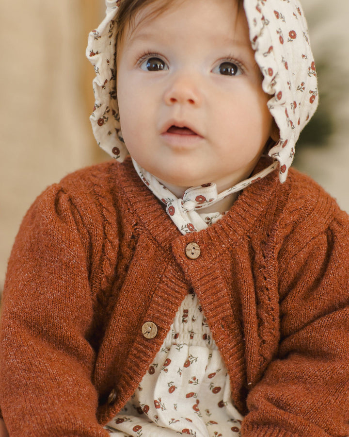 Quincy Mae Baby Holly Cardigan - Cranberry
