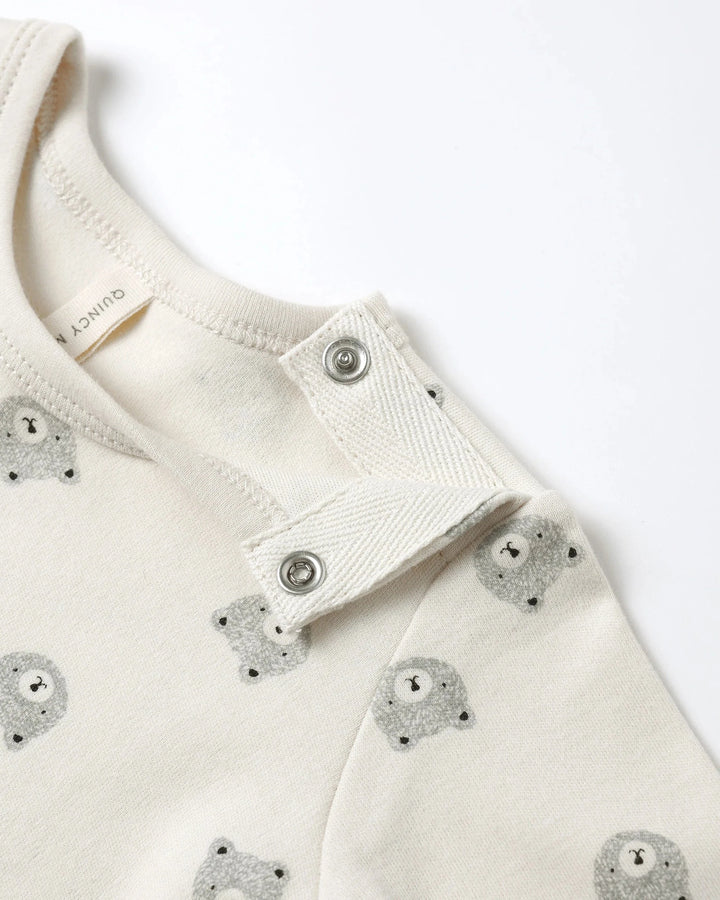 Quincy Mae Baby Jersey Bodysuit, 2 Pack - Bears, Steel Blue