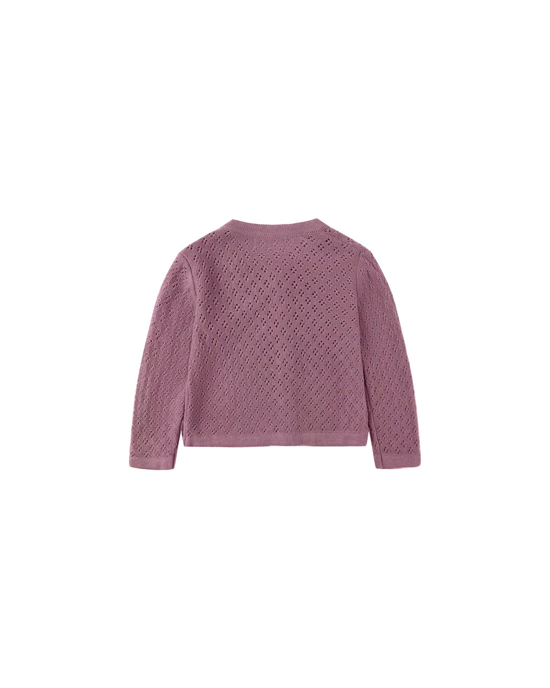 Quincy Mae Baby Knit Cardigan - Mulberry
