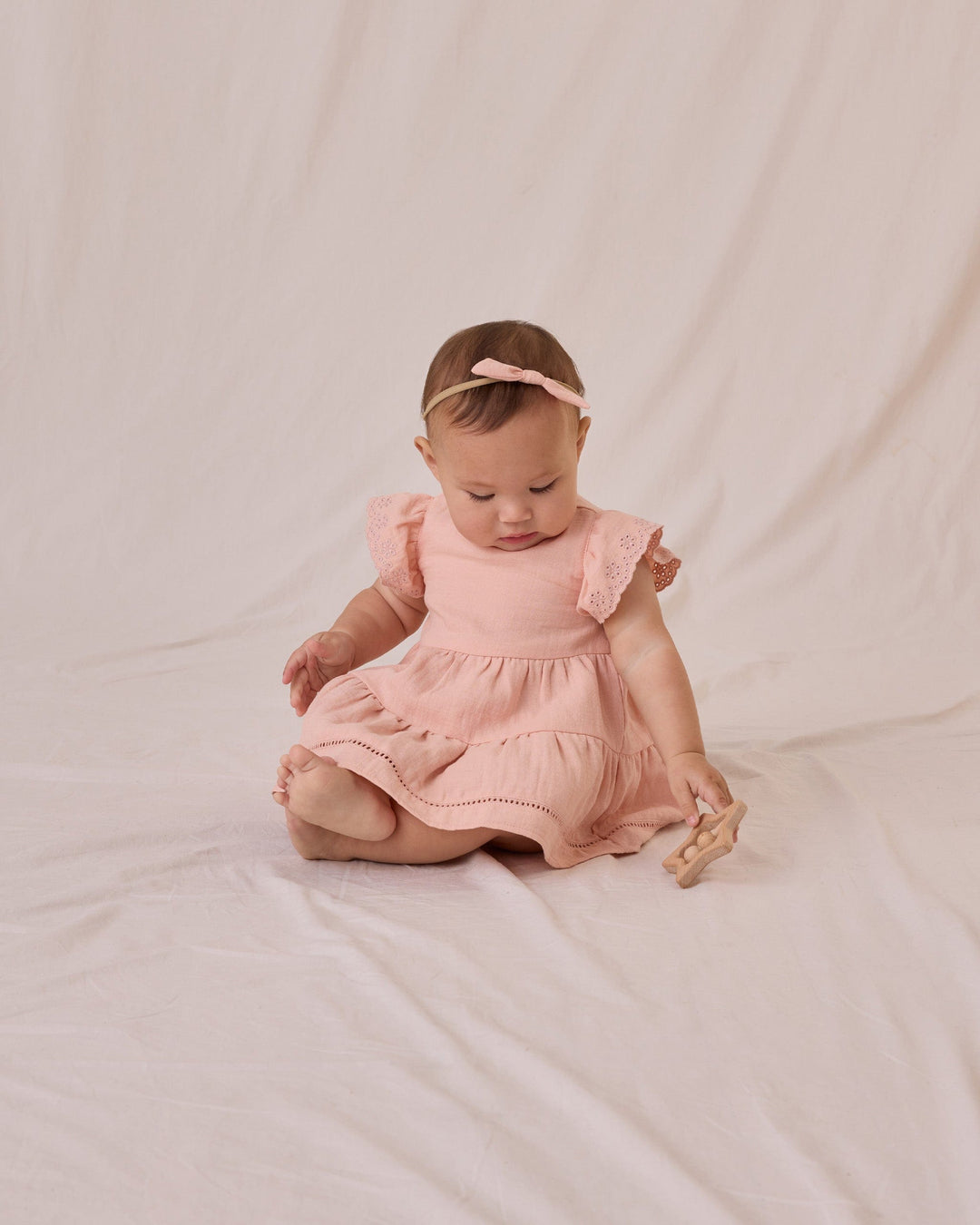 Quincy Mae Baby Lily Dress - Melon