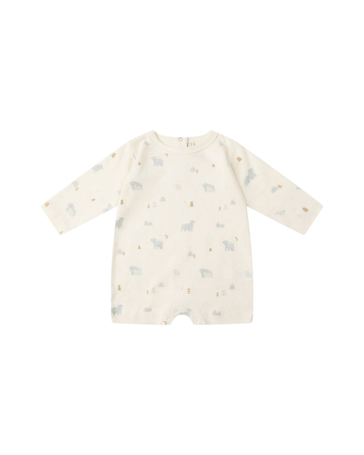 Quincy Mae Baby Long Sleeve Romper - Polar Bears