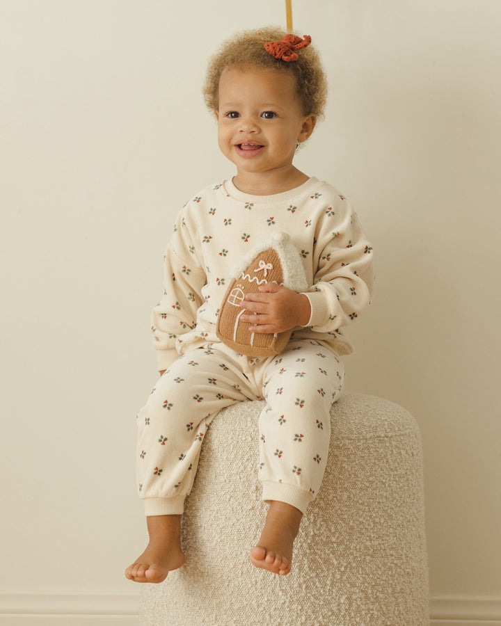 Quincy Mae Baby One Size Crochet Bow - Cranberry